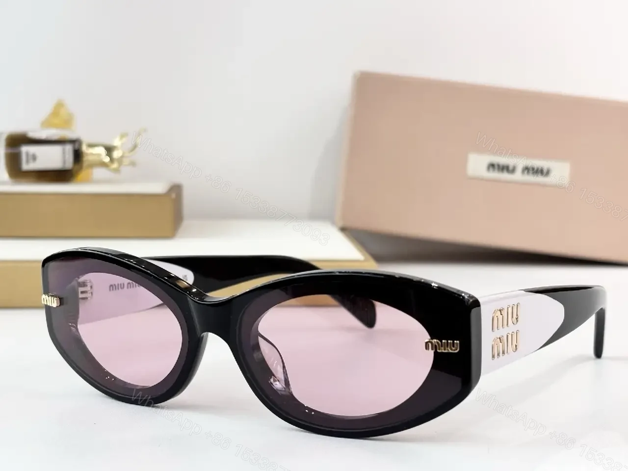 Two-Tone Cat-Eye Sunglasses: Luxe Comfort — view 1