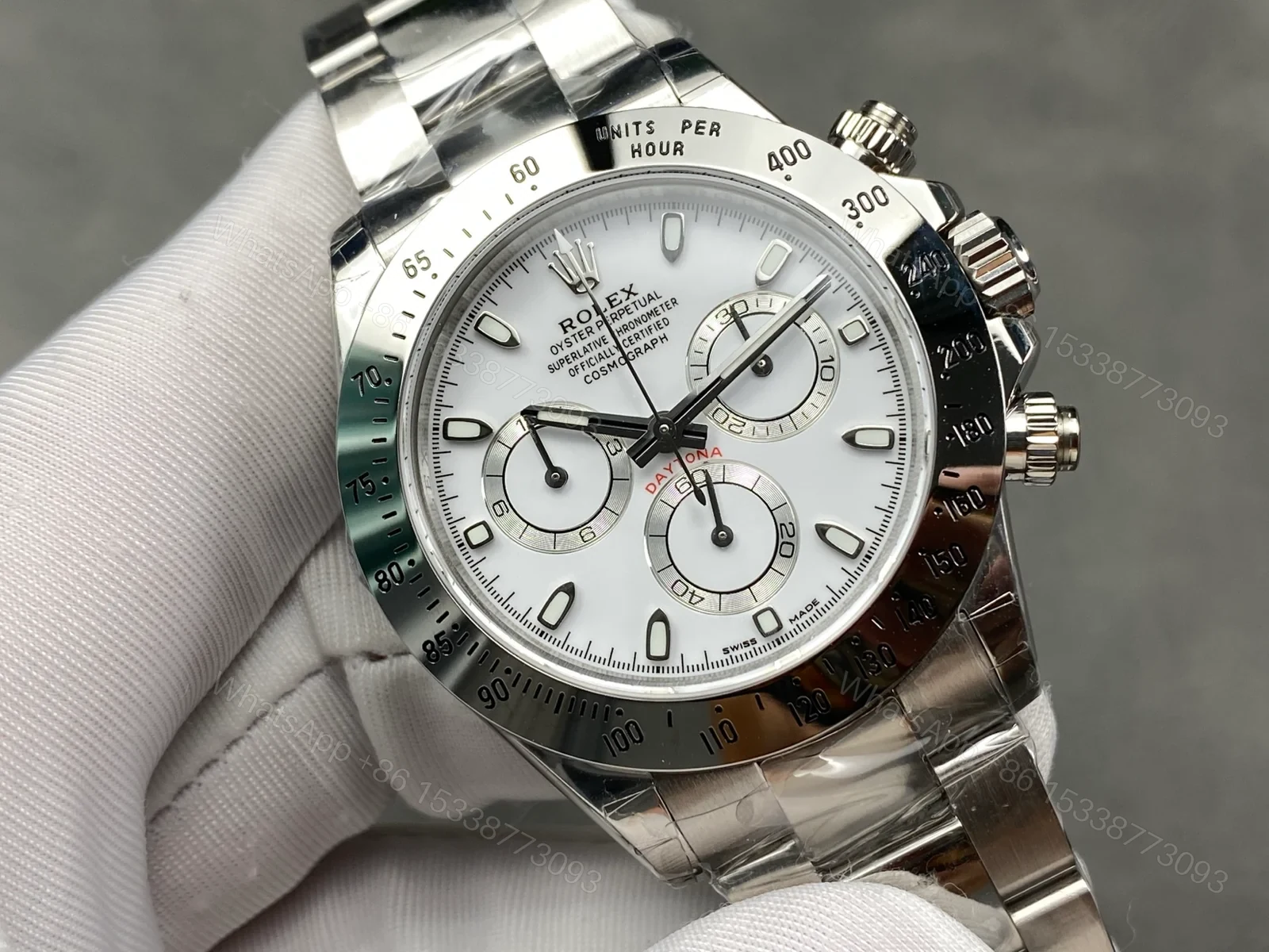 View 2 of Super Clone Rolex Daytona 116520 White Dial 40mm 116520-0016