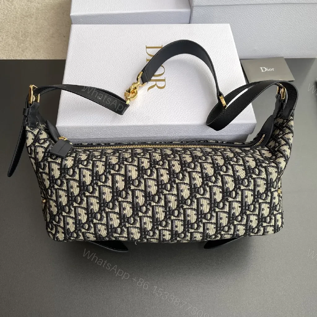 Monogram Jacquard Shoulder Bag: Luxe Structured Style — view 1