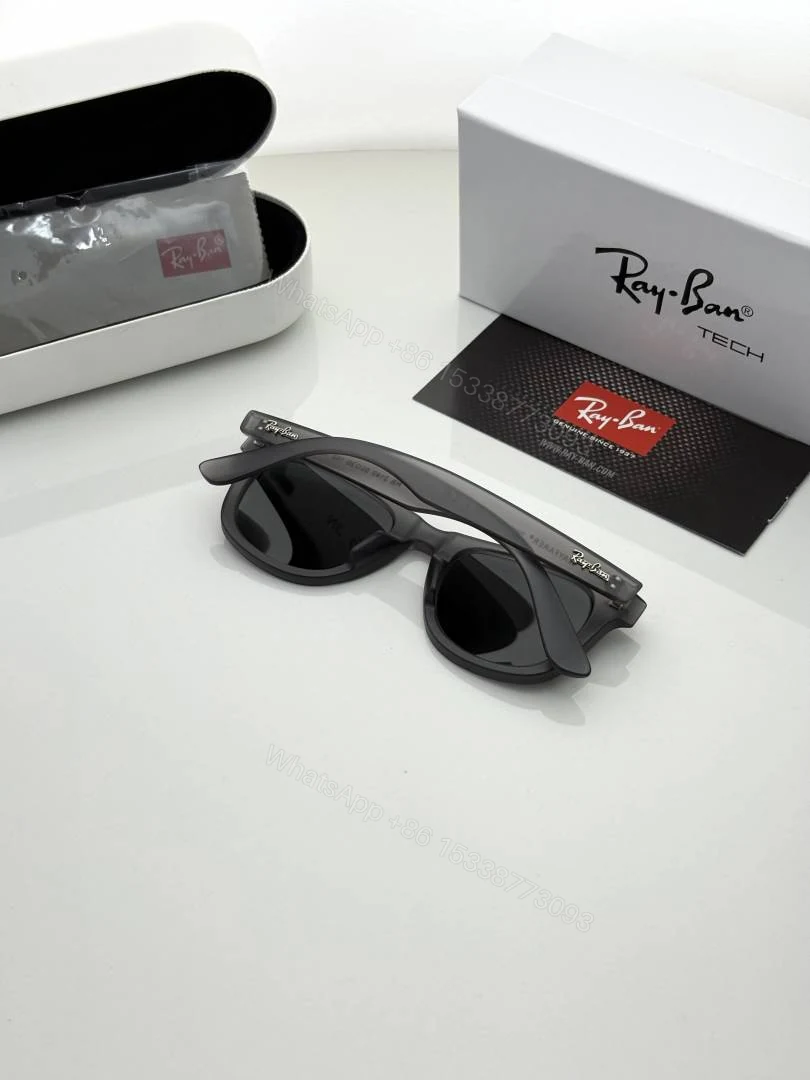 View 5 of First Copy Ray-Ban 2140 Grey Black Sunglasses Premium Glass Quality UV Protected