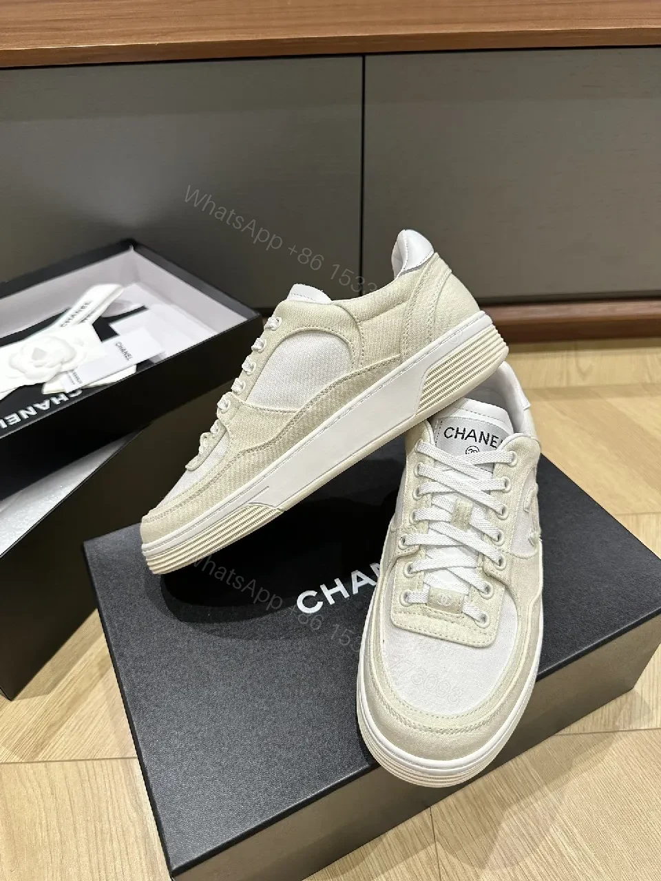 View 7 of Neutral Suede-Leather High-Top: Luxe Everyday Sneaker