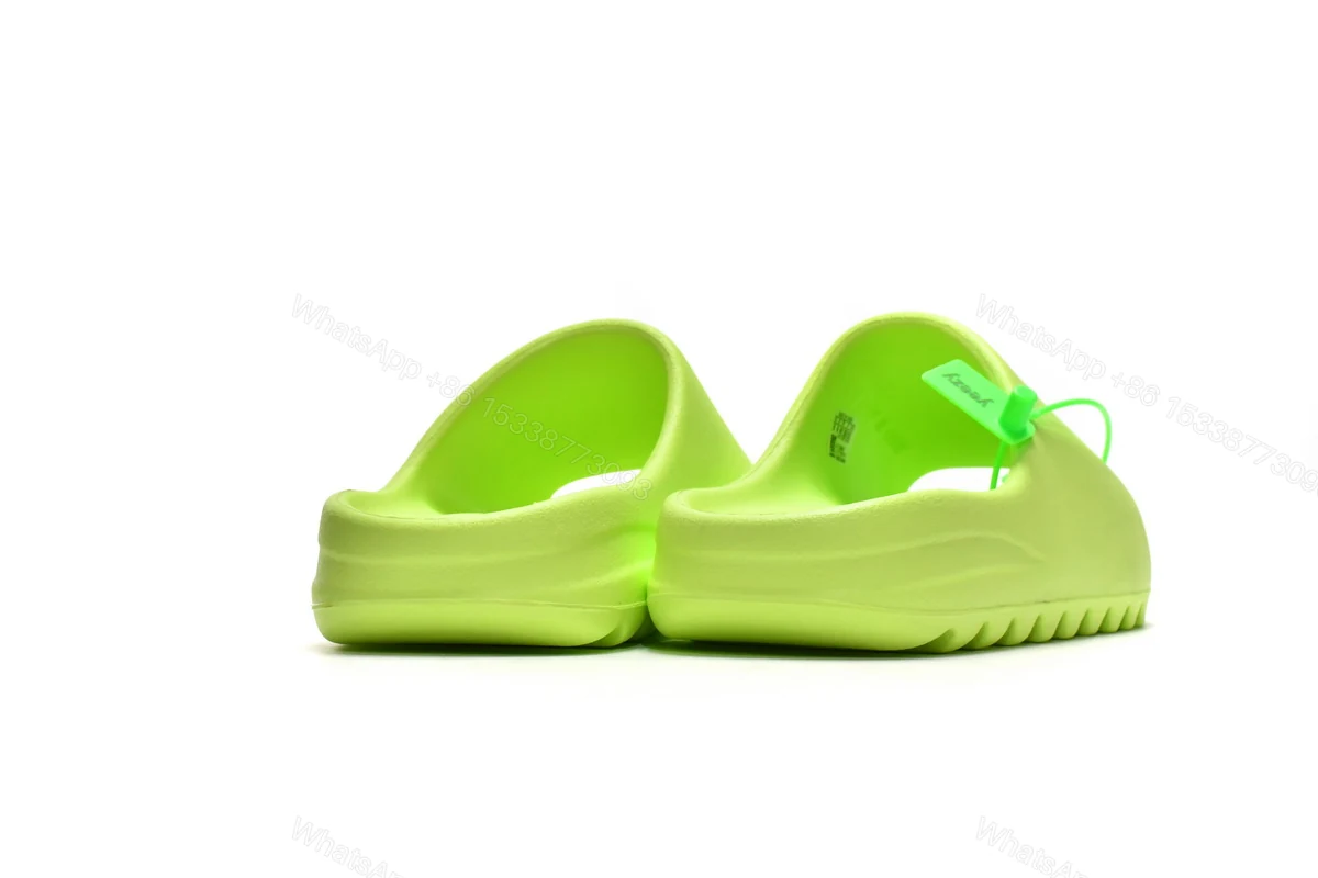View 3 of adidas Yeezy Slide Glow Green HQ6447