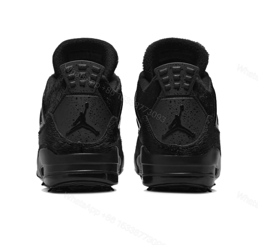 View 2 of Air Jordan 4 Retro Golf Black Cat Pony Hair