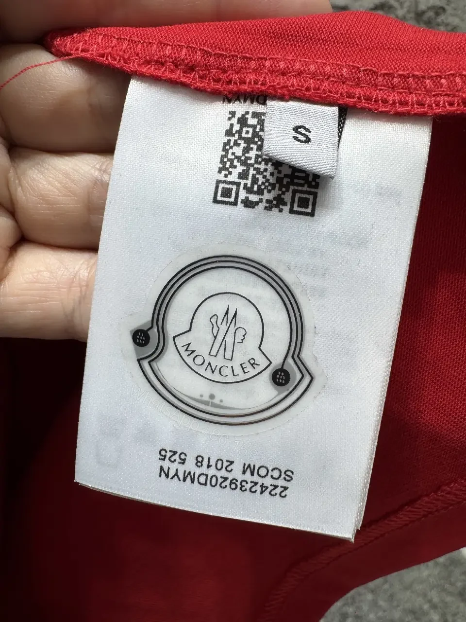 View 4 of Red Cotton Tee: Bold Red Luxury Classic Crew Neck Tee