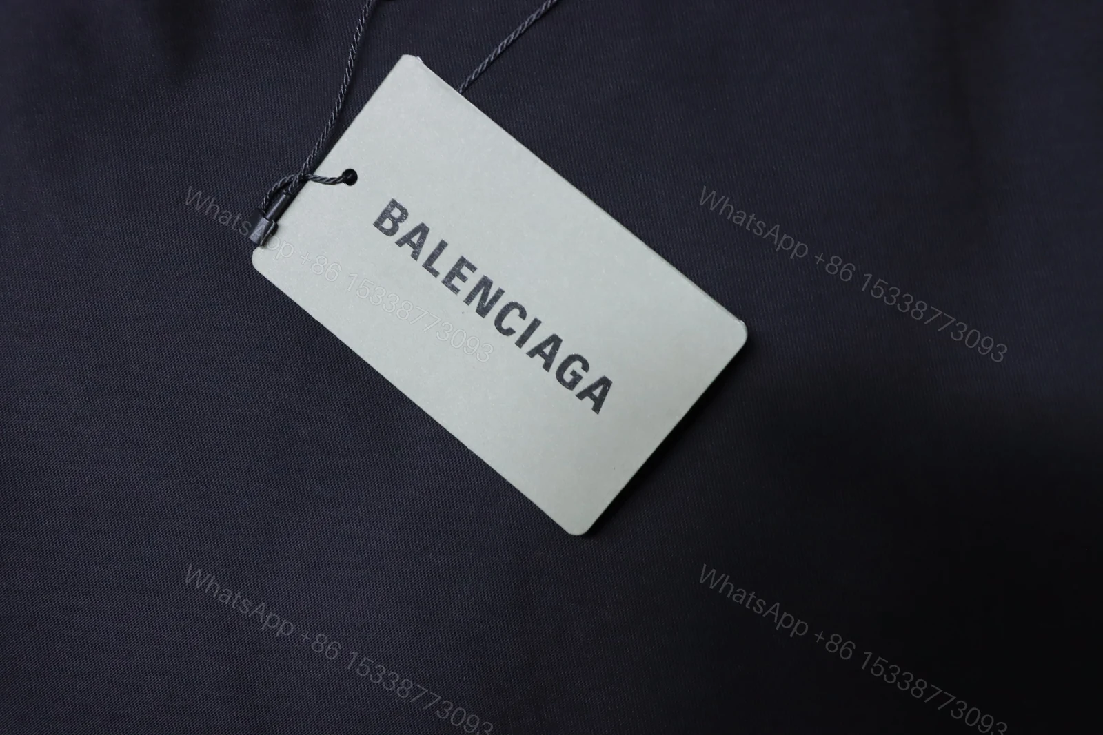 View 5 of Balenciaga Clothes 25SS Grain Wheat Embroidered Short Sleeve T-shirt black