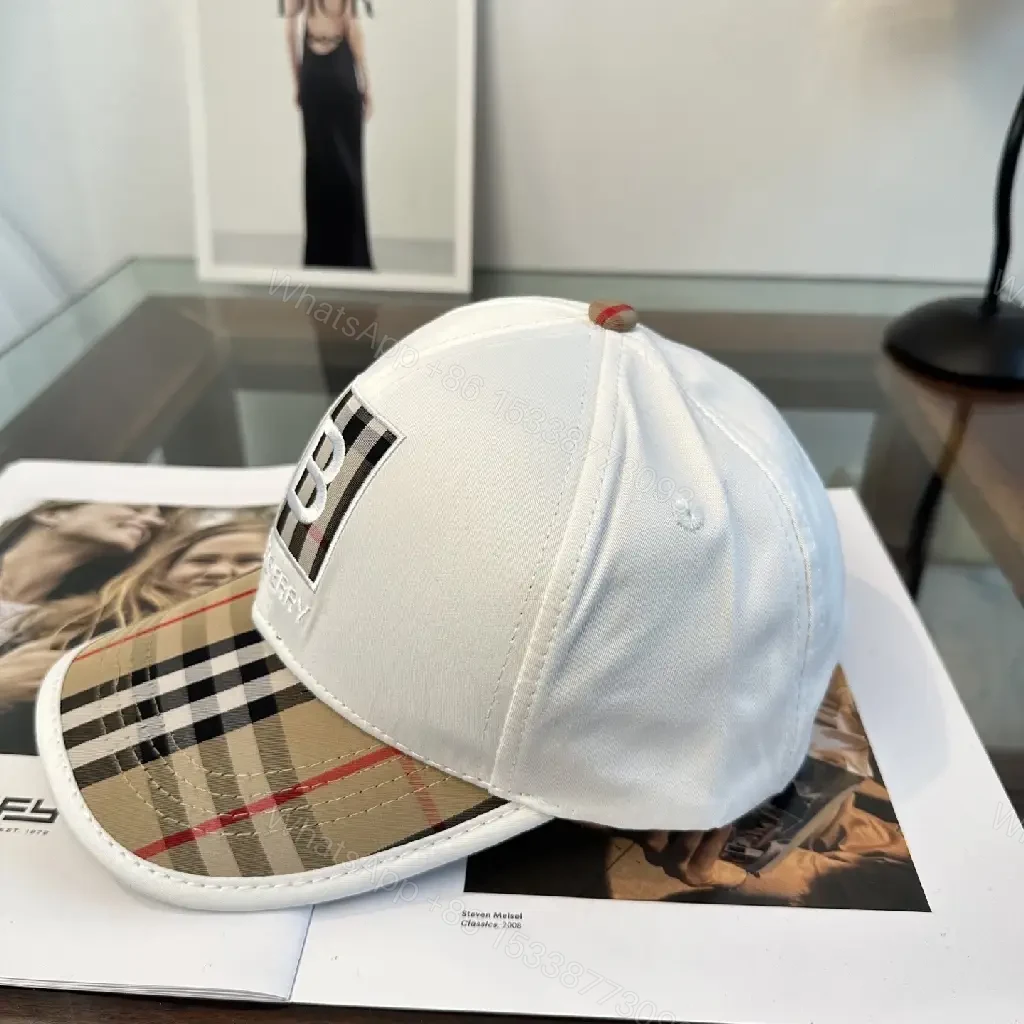View 9 of Plaid Brim Cap: Modern Luxury, Premium Fabric, Adjustable Fit