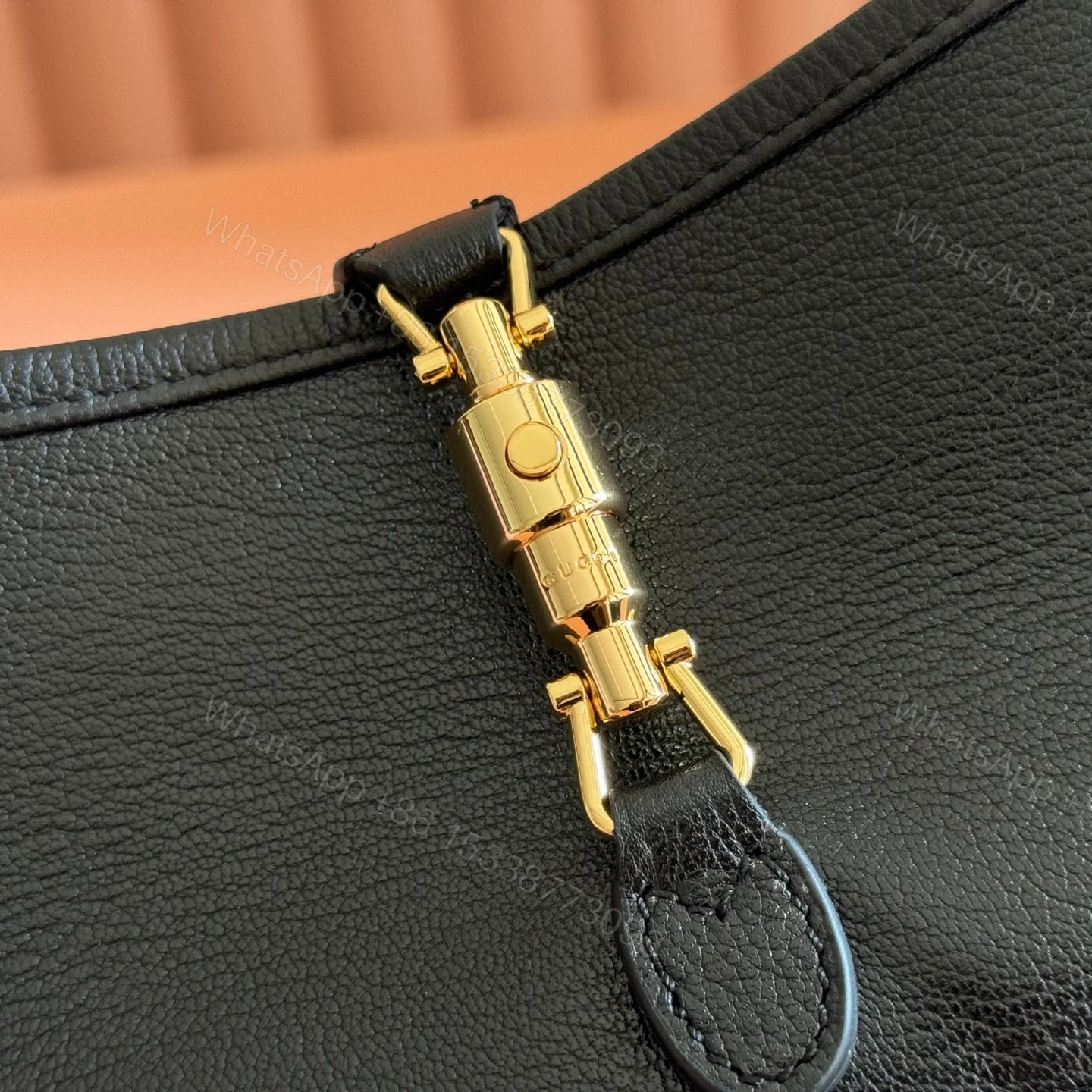 View 4 of GUCCI 26S JACKIE SLIM SHOULDER BAG 27 IN BLACK CALFSKIN