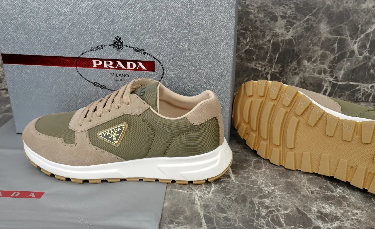 View 2 of Earth-Tone Suede Tech Runner: Luxury Everyday Sneaker