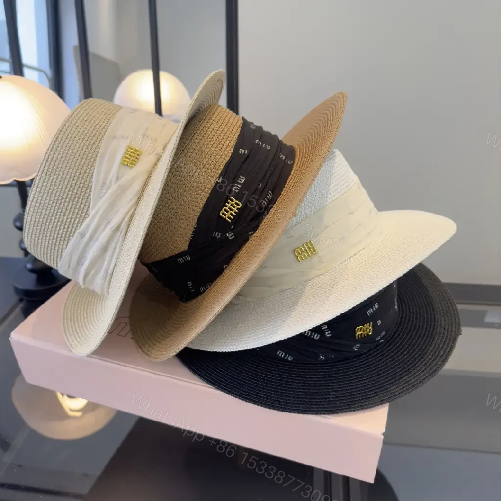 View 8 of Off-White Straw Fedora Hat with Woven Texture and Ribbon Band