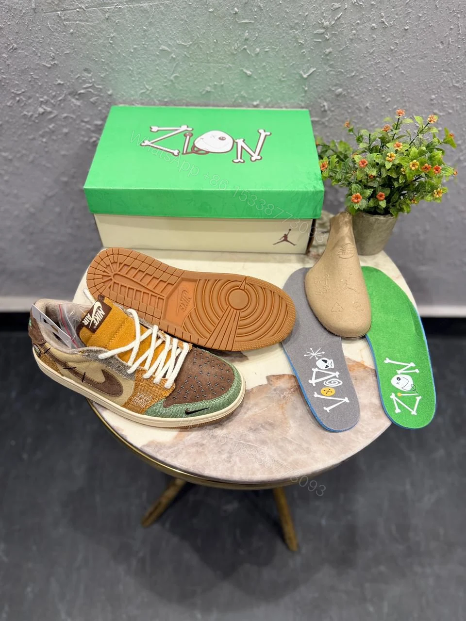 View 4 of Air Jordan 1 Retro Voodoo Zion First Copy Shoes | COD India