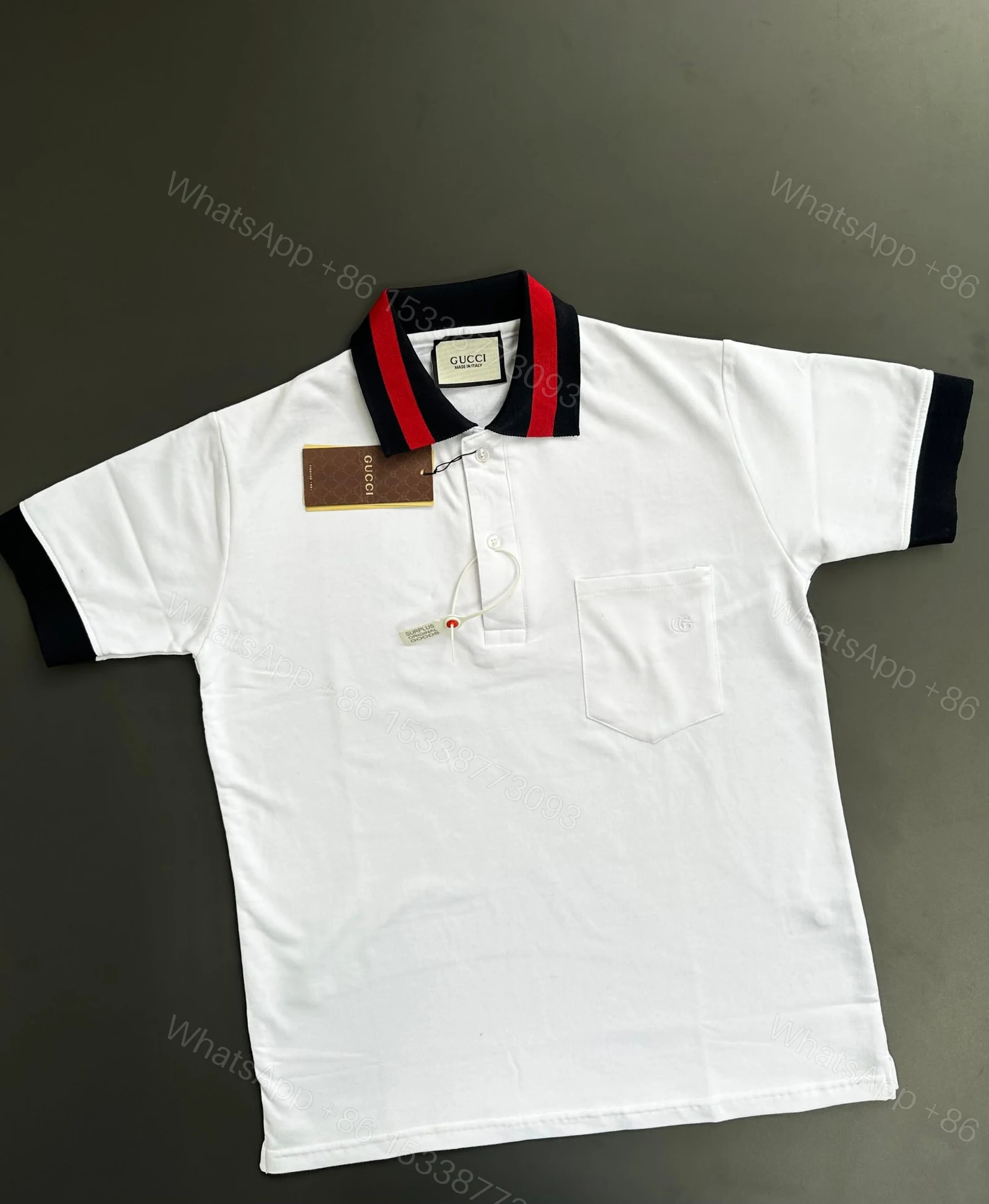 View 11 of FIRST COPY GUCCI LUXURY STYLE SUMMER LOOK POLO T-SHIRT