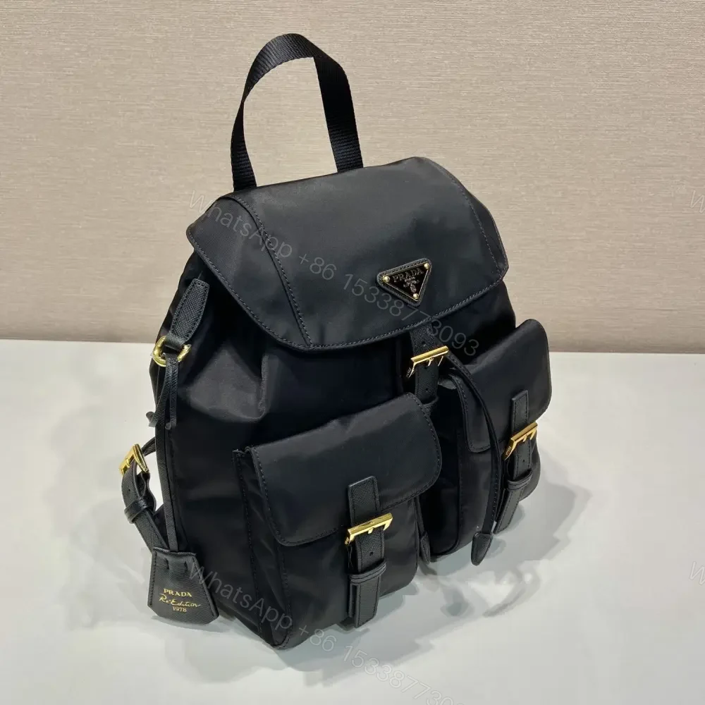 View 4 of 高仿Prada中古雙肩包1BZ677金扣免檢版