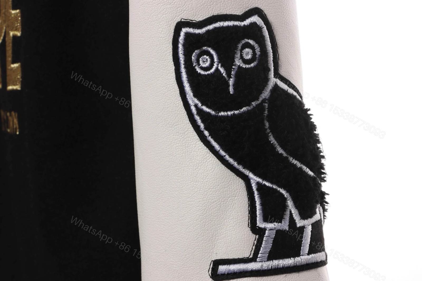 View 6 of Bape x OVO Varsity Jacket Black