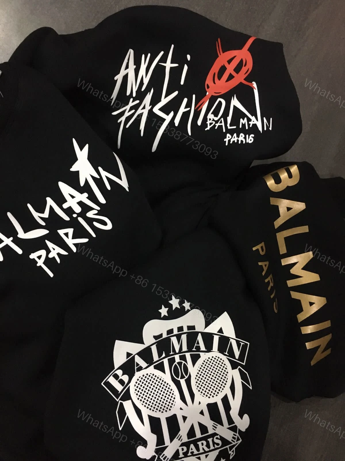 FIRST COPY BALMAIN PREMIUM ROUND NECK SWEATSHIRTS — view 1
