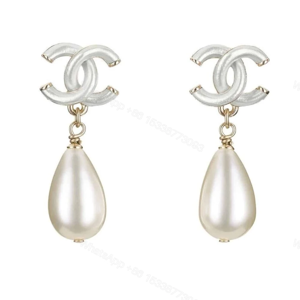 Chanel CC Pearl Drop Earrings A98327 — view 1