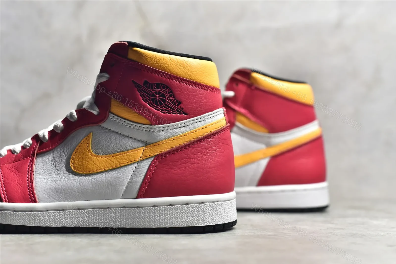 View 5 of Air Jordan 1 Retro High “Light Fusion Red” Reps