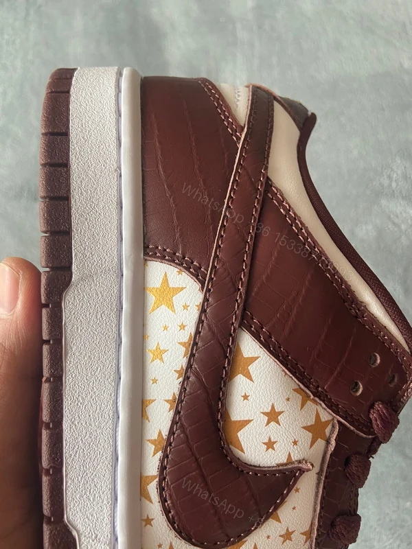 View 4 of Supreme x Nike SB Dunk Low "Brown Stars” DH3228-103