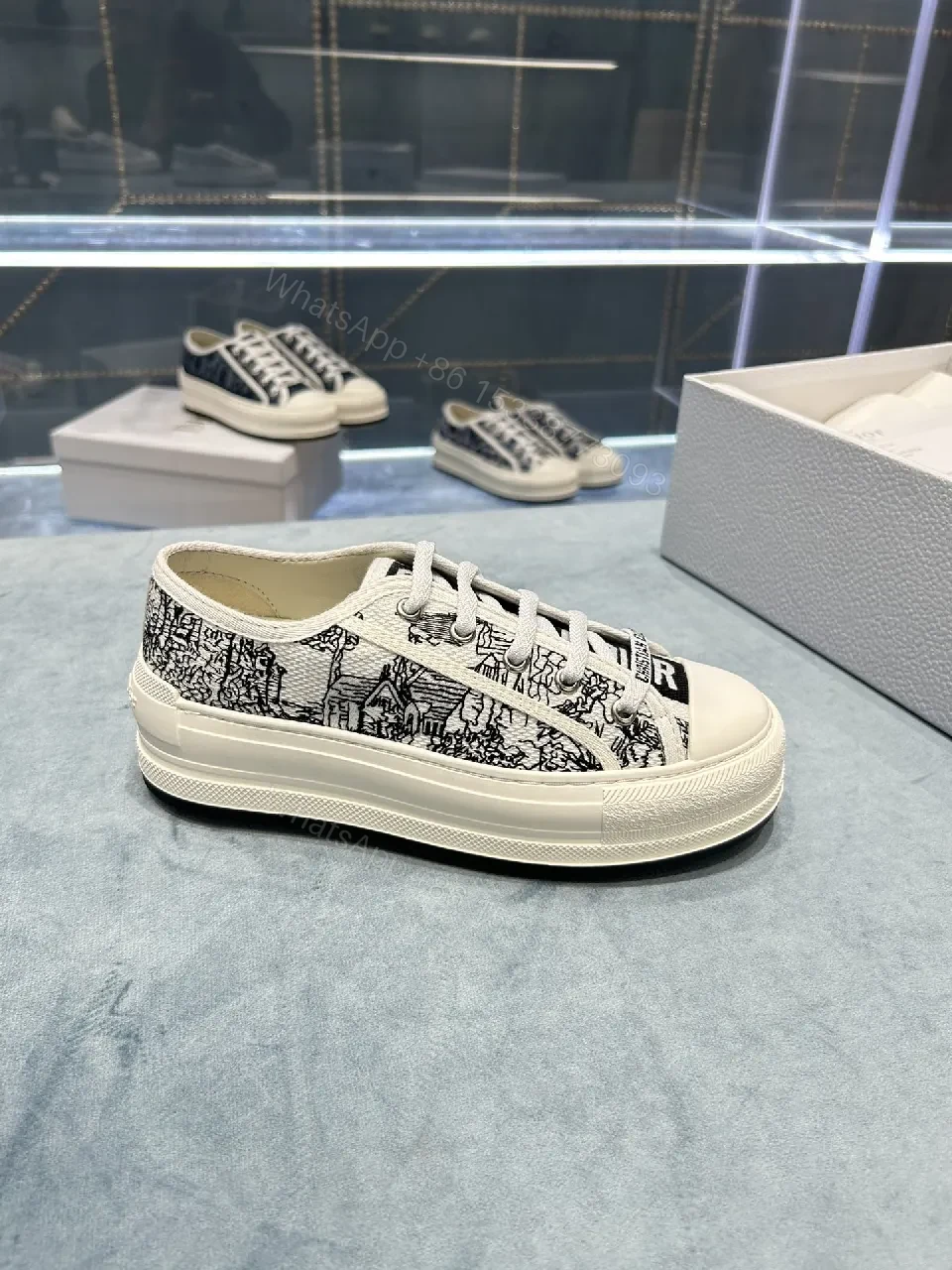 View 6 of Graphic Monogram Low-Tops: Lux Comfort Sneakers