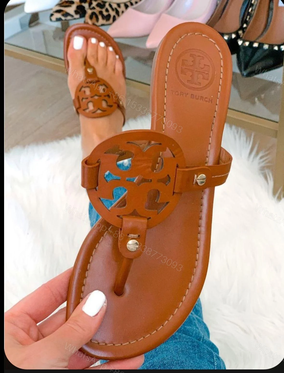 View 2 of FIRST COPY Tory Burch Miller Flats For Woman