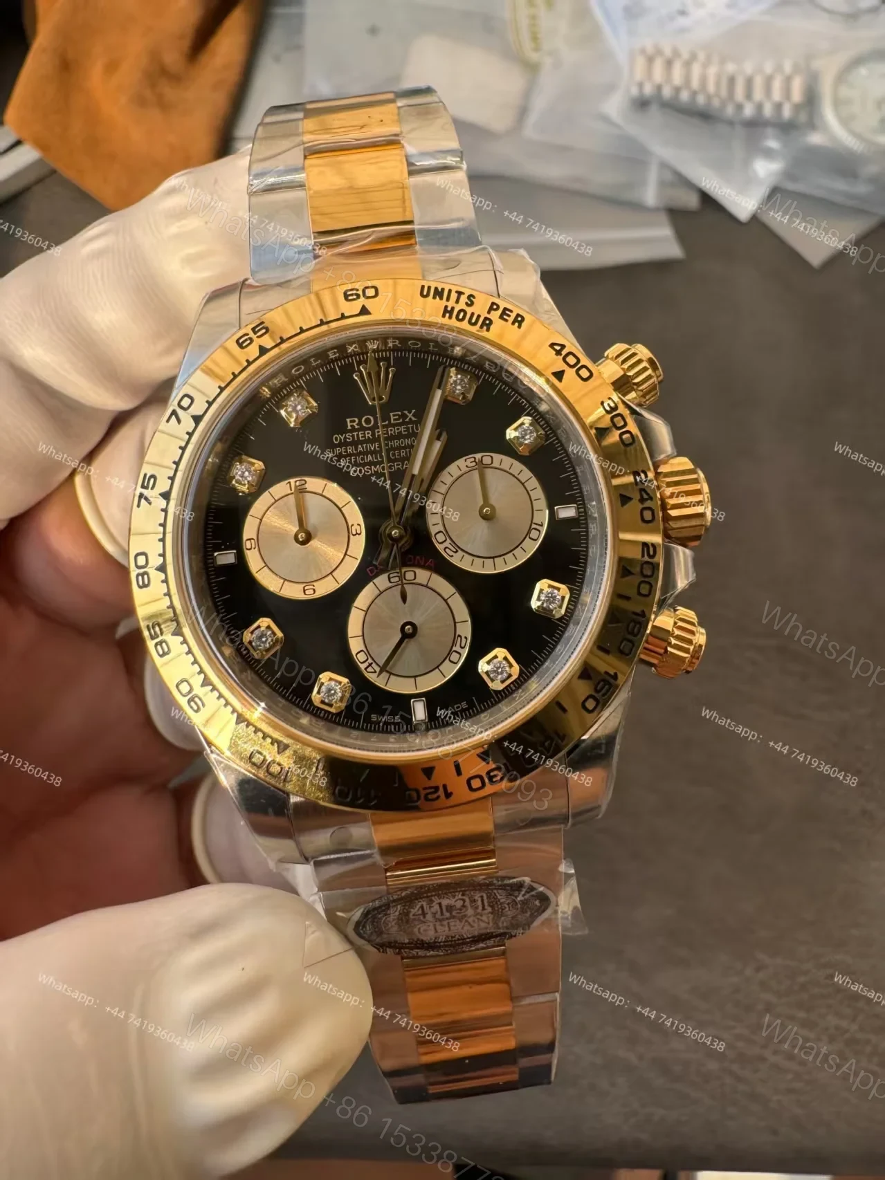 View 15 of Rolex Super Clone Daytona M126503-0002 Black Diamond Dial 4131 Movement