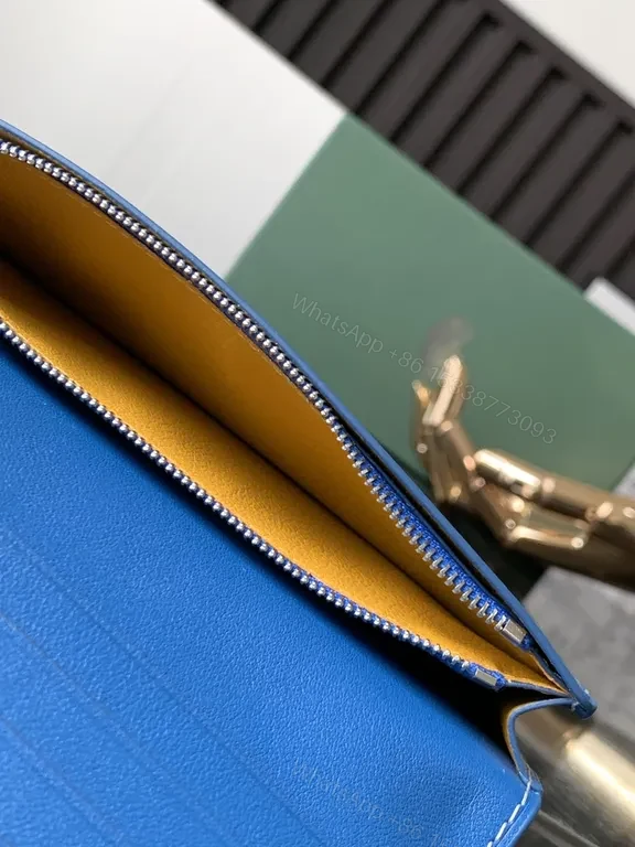 View 6 of Blue Goyard-Inspired Wallet: Patterned Long Wallet, Everyday Premium