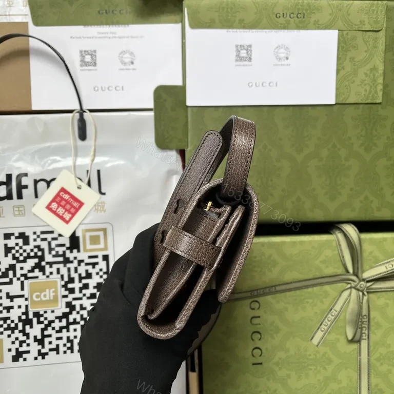 View 4 of G GG Canvas Crossbody â€” Monogram Web, Luxury Everyday Carry