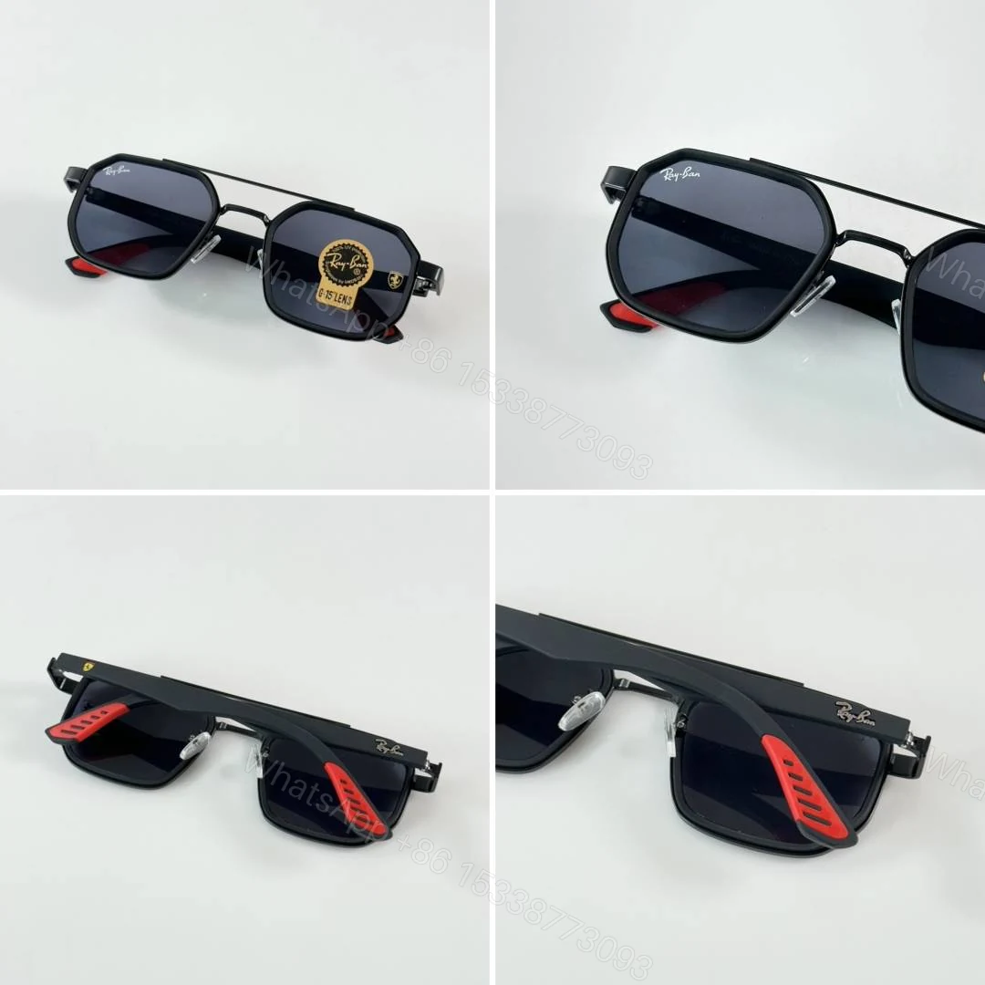 View 2 of First Copy RayBan 09 Black Sunglasses