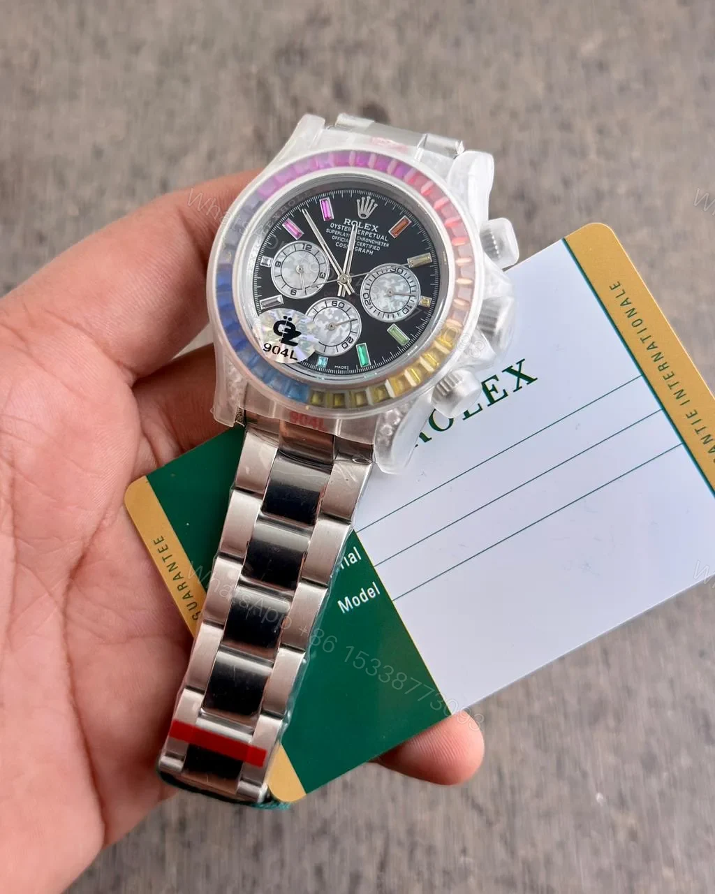 View 2 of Rolex Daytona Rainbow Watch