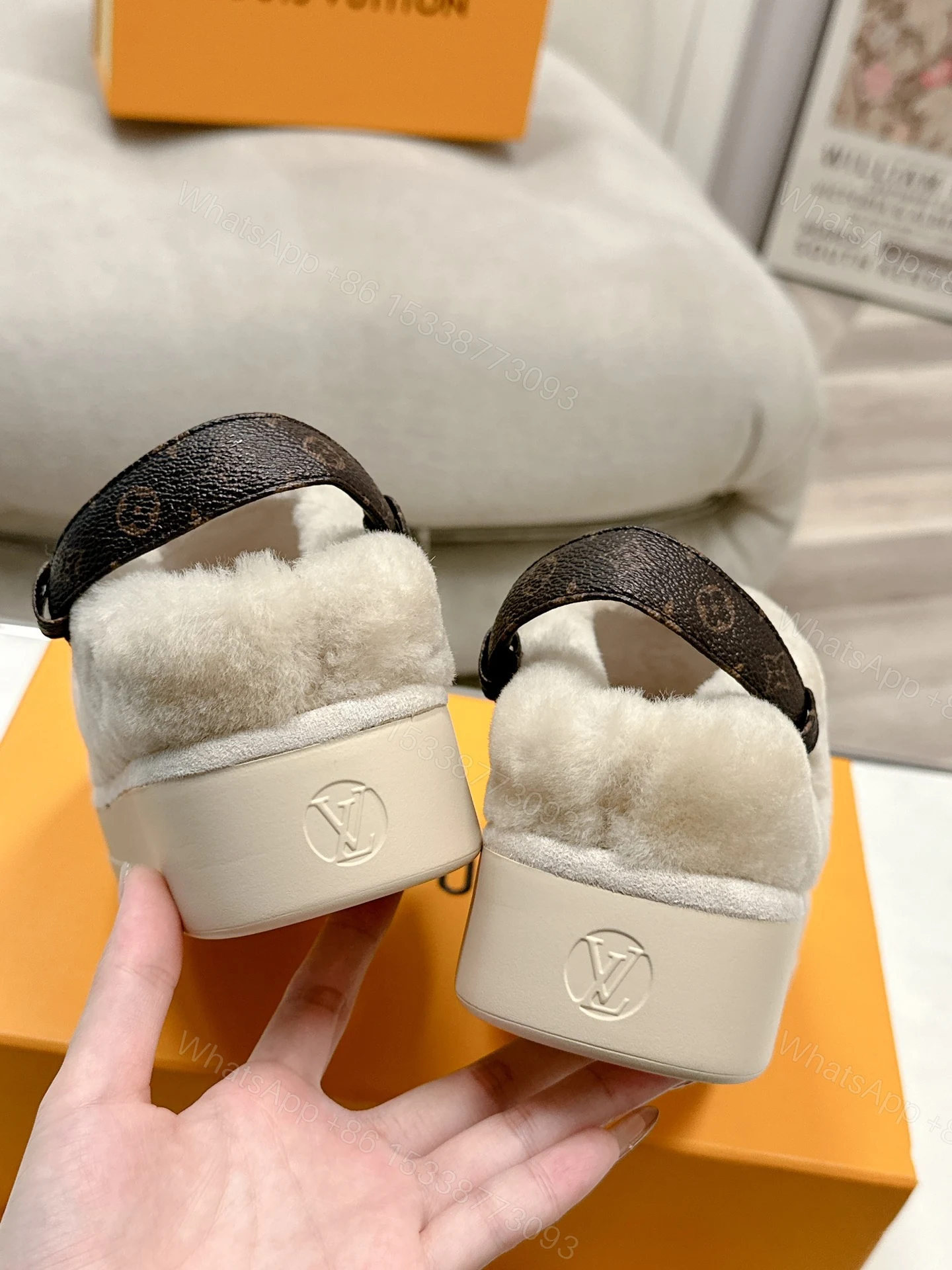 View 3 of LOUIS VUITTON ASPEN COMFORT CLOG LIGHT BEIGE