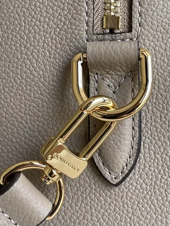 View 4 of Grey-Brown LV Monogram Satchel - Elegant Leather Bag