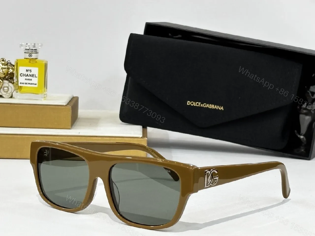 View 5 of Bold Black Acetate Sunglasses: Oversized Square Luxe Style