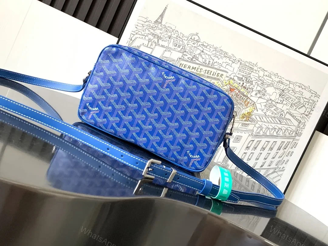 View 6 of Blue Crossbody: Patterned Luxury, Everyday Convenience