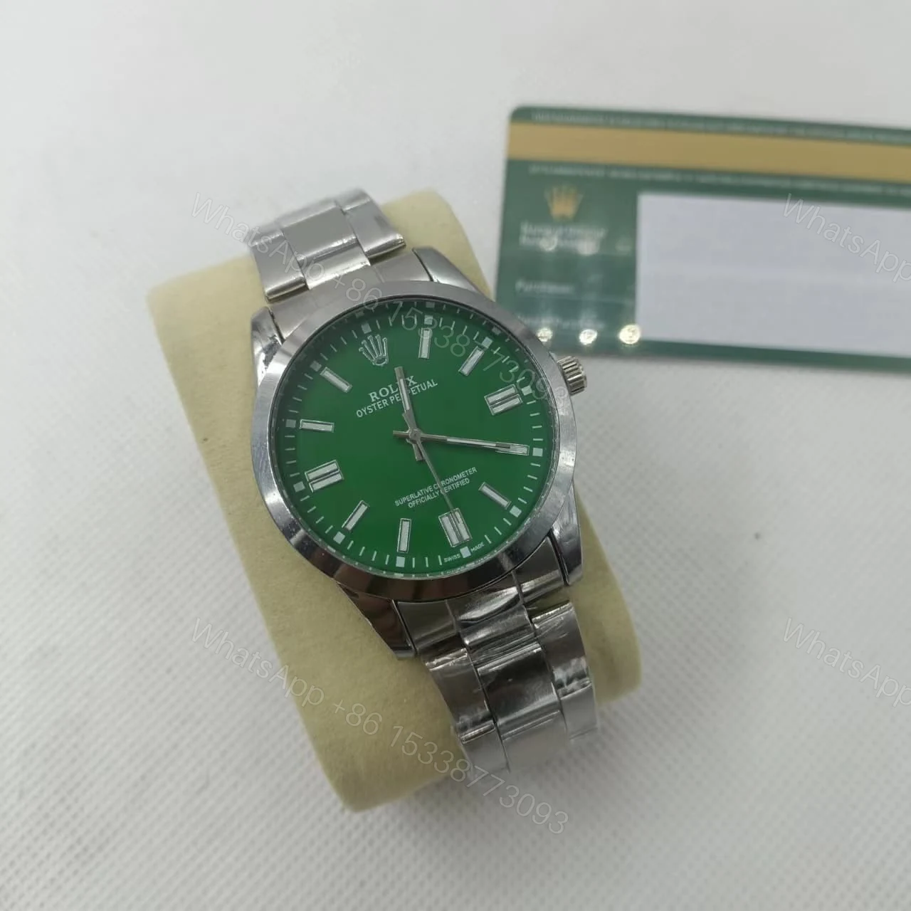 View 3 of Rolex Oyster Perpetual Watch 41Mm Green Dial