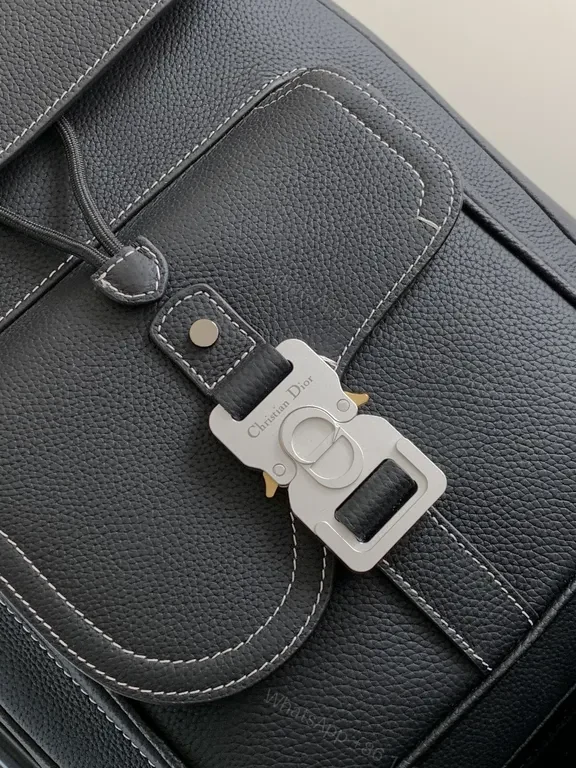 View 5 of Dior Textured Leather Backpack: Structured Luxury Everyday Carry