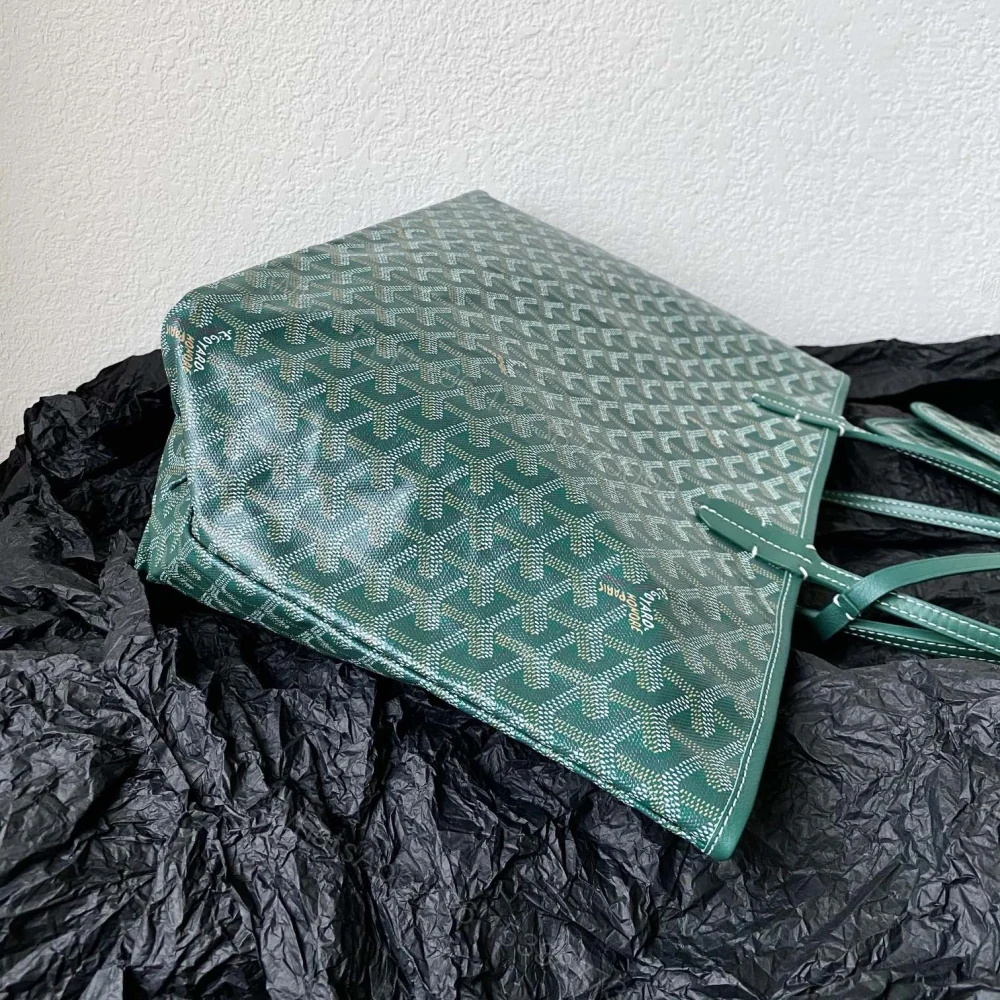 View 3 of 高仿Goyard*STLOUIA滿印Tote購物袋綠色中號免檢版