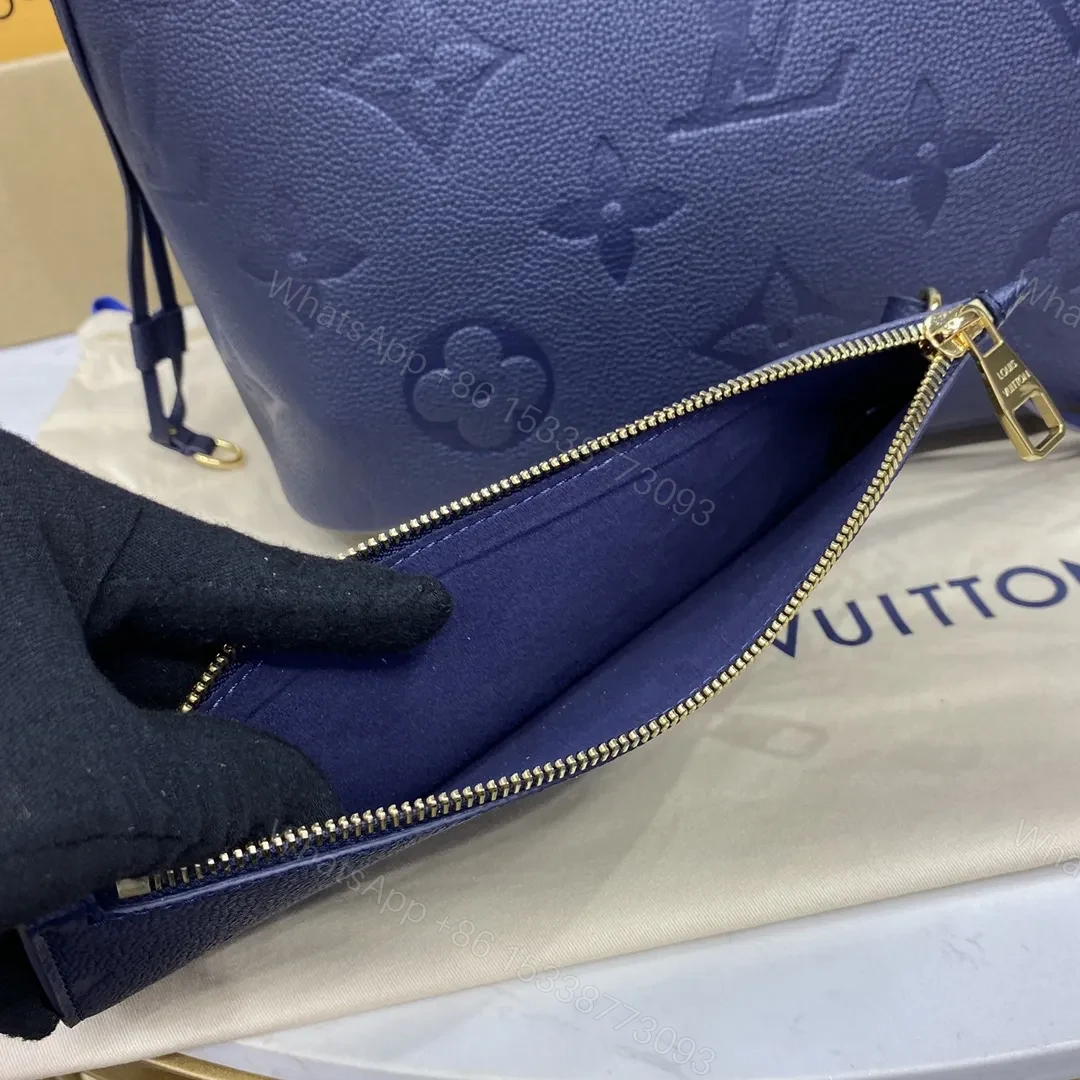 View 4 of LV Neverfull MM Monogram Empreinte Leather