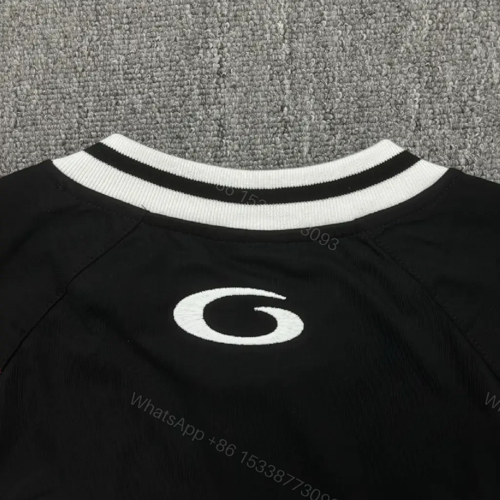 View 6 of Black Jersey + Premium Knit + Street Luxe + Bold BALENCIAGA-style Graphic + Jersey Top