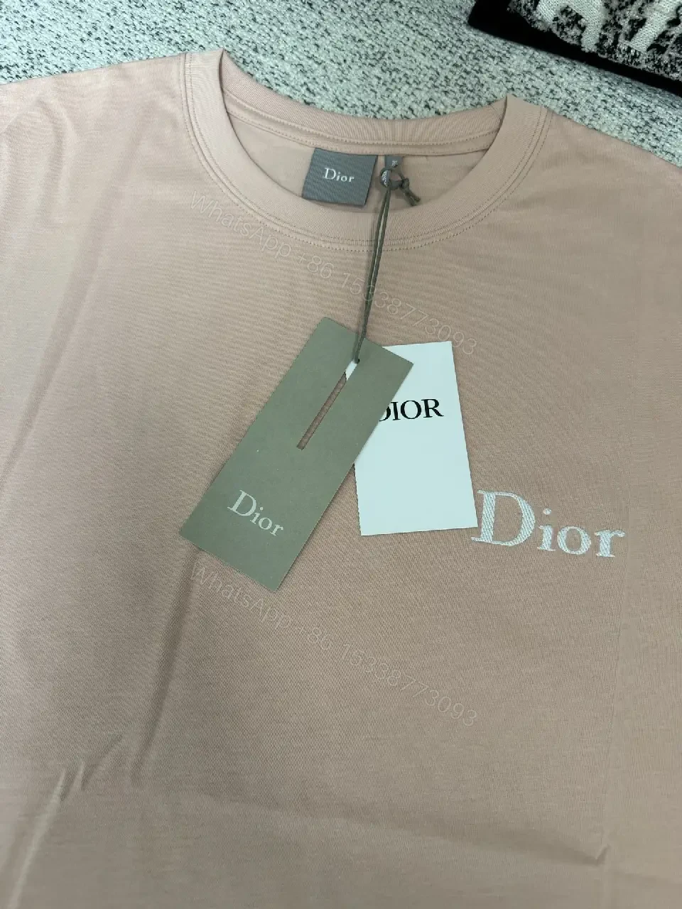 View 7 of Soft Pink Cotton Tee – Subtle Luxe Casual Essential