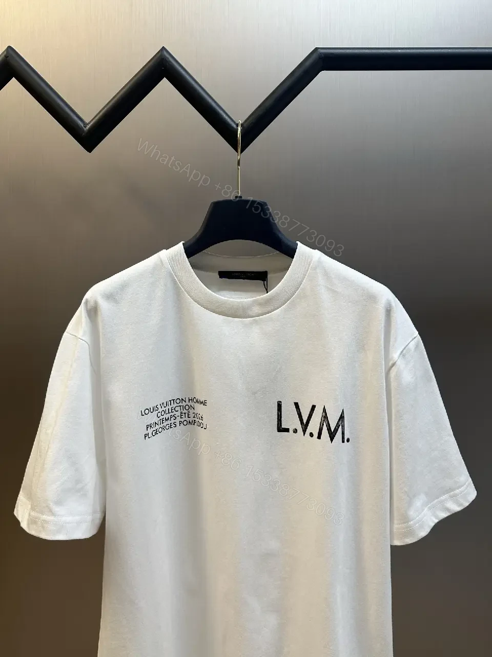 View 6 of Minimalist LV.M. Tee: Premium Cotton, Relaxed Fit, White