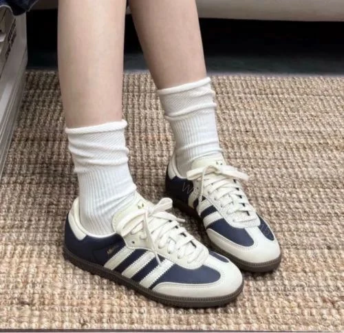 View 2 of FIRST COPY ADIDAS ORIGINALS SAMBA NAVY WHITE