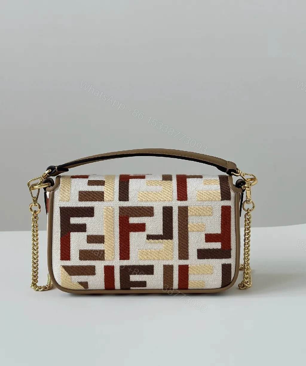 View 7 of Bold Geometric Leather Crossbody: All‐Day Versatility Bag