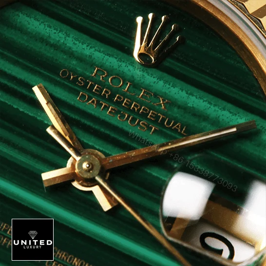 View 4 of Rolex Datejust 69178 Yellow Gold Malachite Dial Replica