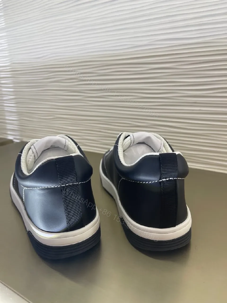 View 8 of Navy Leather Sneaker: Luxe Comfort, Premium Detailing, All-Day Wear