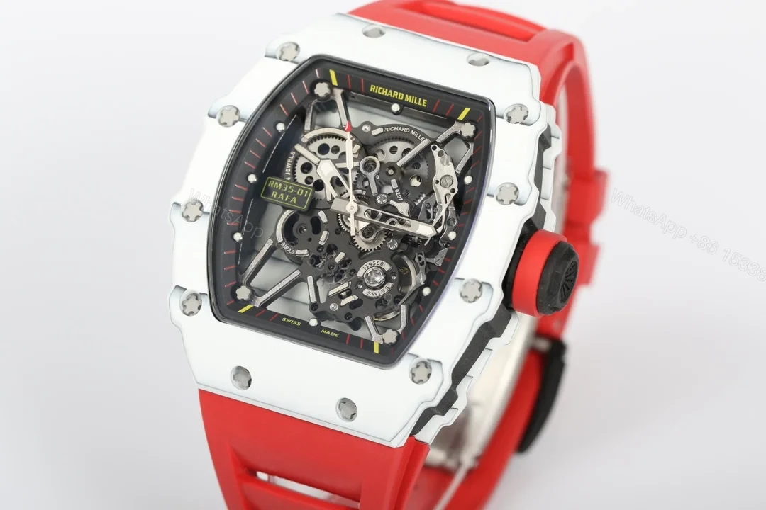 View 4 of Richard Mille RM35-01 NTPT Carbon Fiber RMUL3 White Gemstone Watch RM35-01-NTPT-RMUL3