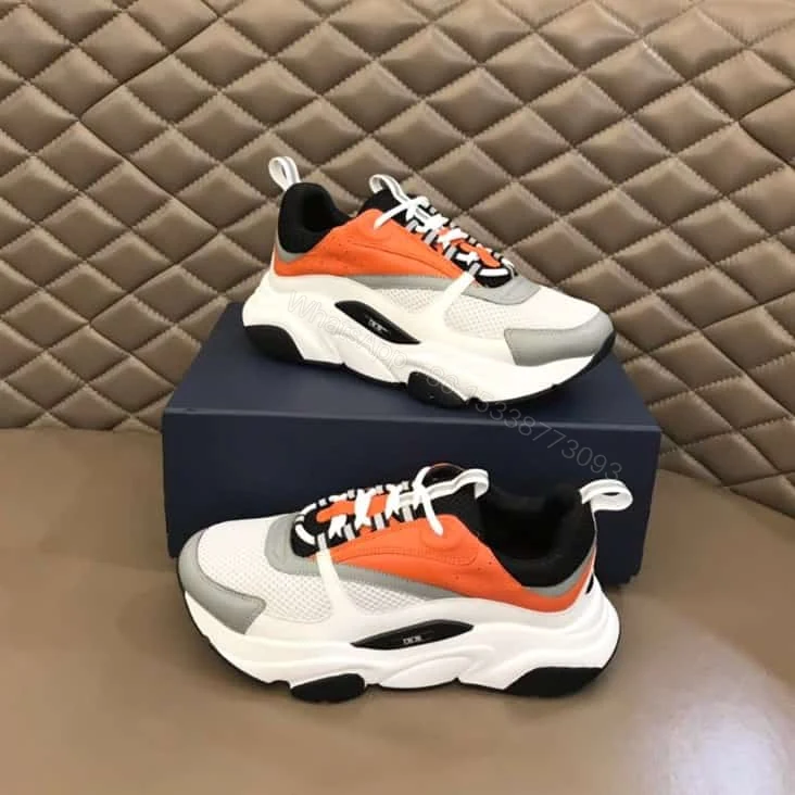 View 2 of B22 SNEAKER TECHNICAL MESH WITH AND CALFSKIN – CD105