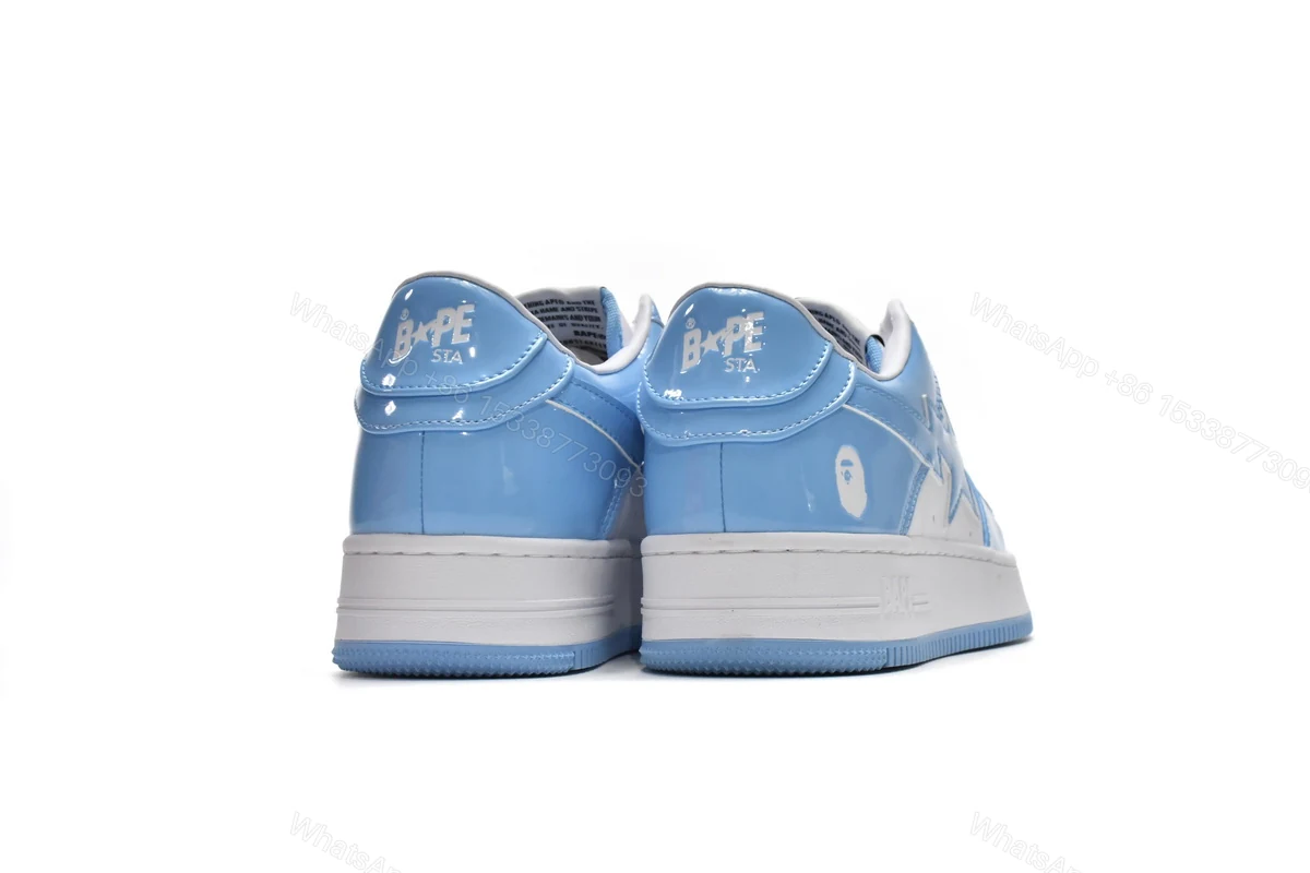 View 3 of Cheap A Bathing Ape Bape Sta Low White Blue(BapeSta)