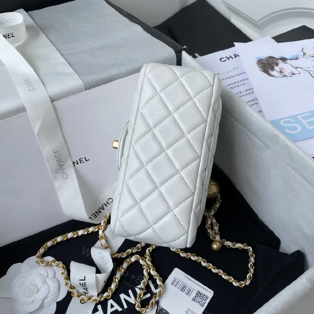 View 6 of Gold-Chain Quilted Flap Bag: Luxe Everyday Icon