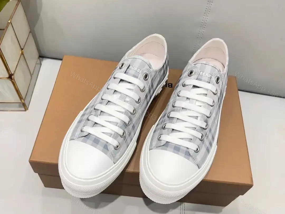 View 8 of BURBERRY CHECK COTTON SNEAKERS – BBR127