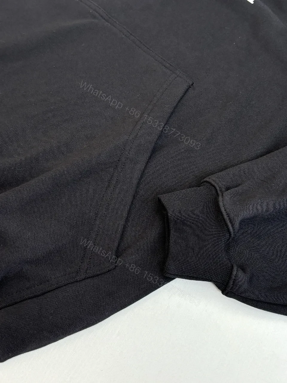 View 8 of Oversized Logo Hoodie: Signature Bold Typography, Black Hoodie