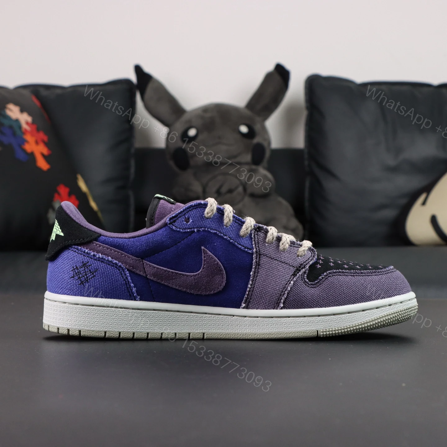 View 2 of Jordan 1 Retro Low OG Zion Williamson Voodoo Alternate 2025 Reps